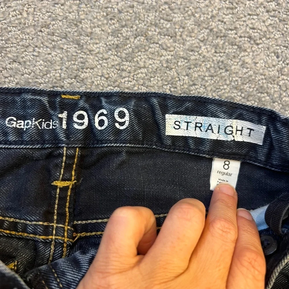GAP Classic Blue Straight-Leg Jeans Vintage Wash